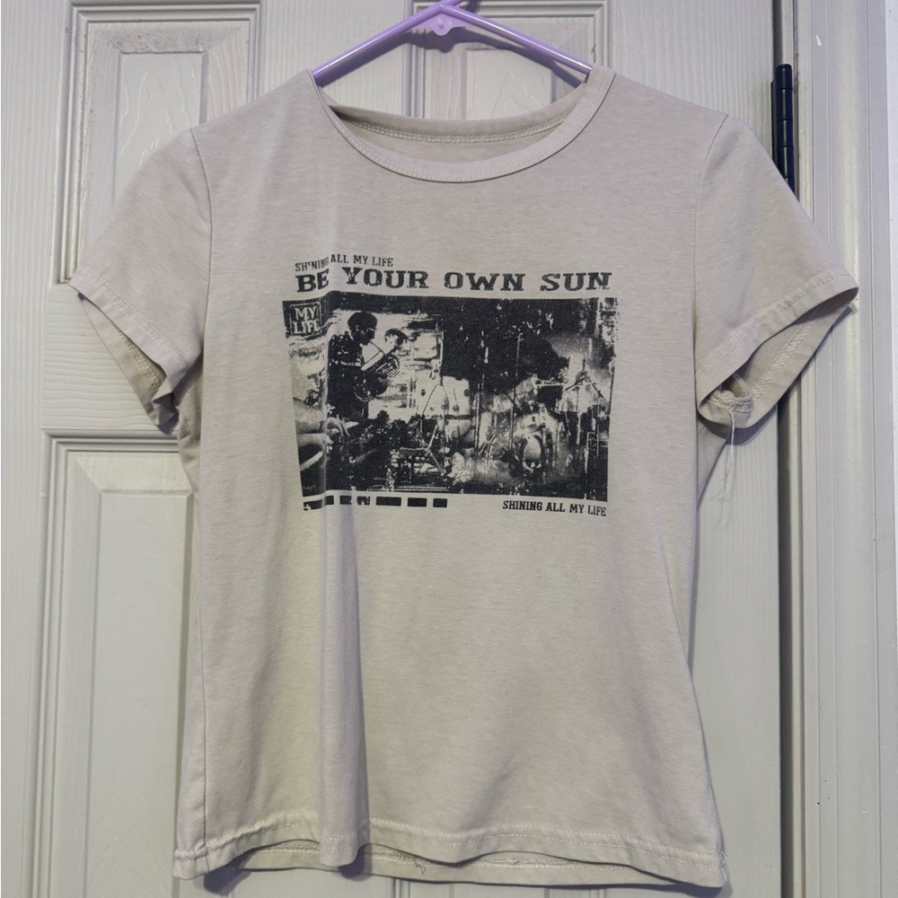 Be Your Own Sun Graphic Tee - Light Beige
